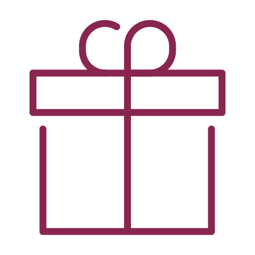 burgundy package icon