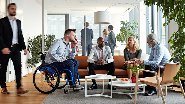 diverse group of employees