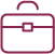 burgundy briefcase icon