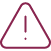 icon - burgundy triangle with exclamation point inside