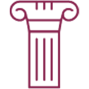 burgundy pillar icon