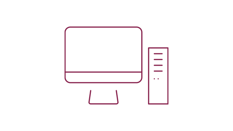 report icon in the color burgundy