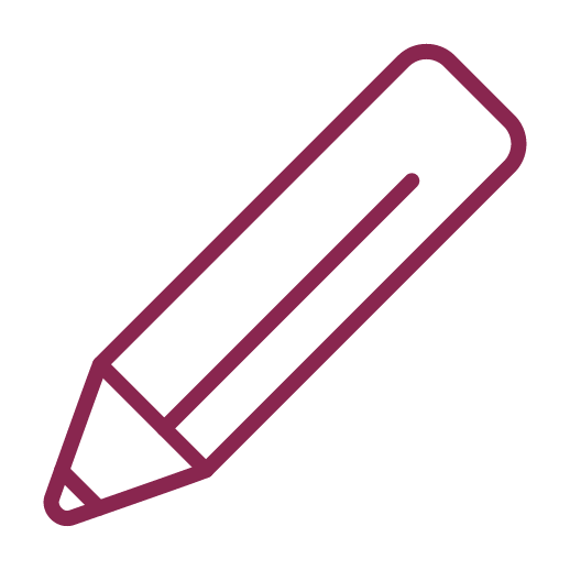 burgundy pencil icon