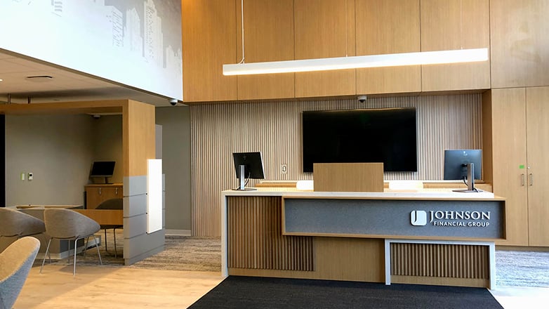 Johnson Financial Group's new Cathedral Place Branch.