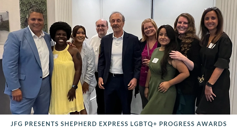 JFG Presents Shepard Express LGBTQ+ Progress Award