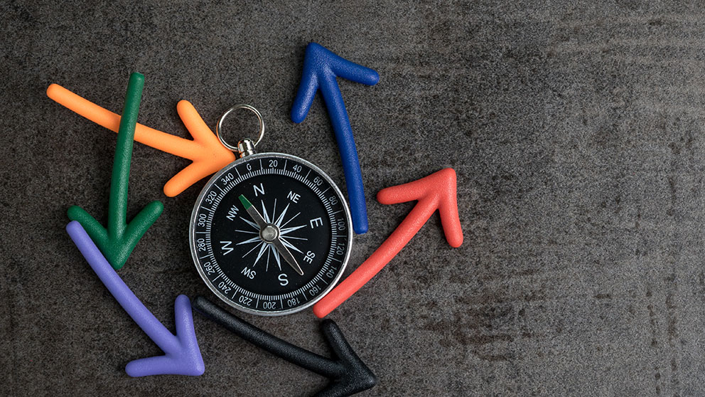 compass circular arrows