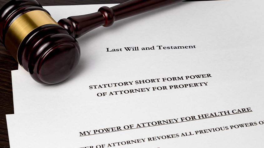 power of attorney and will paperwork