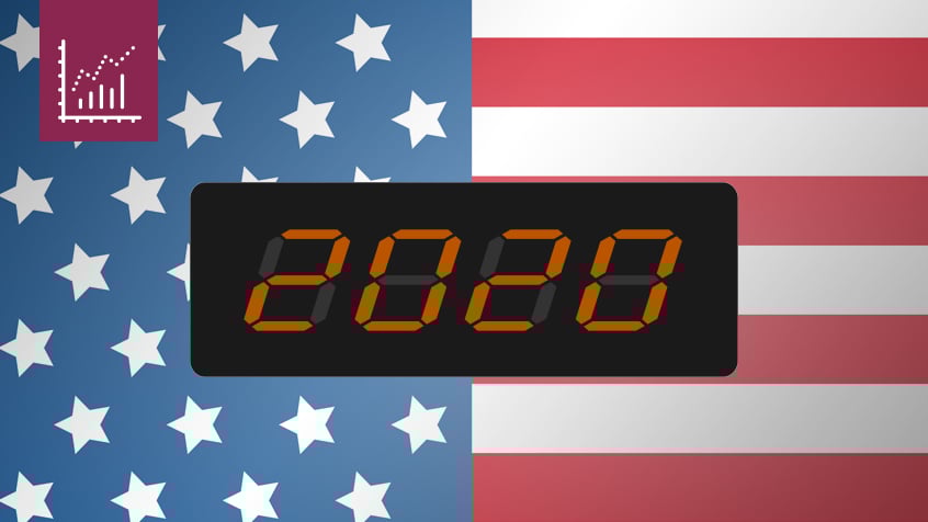 2020 over flag