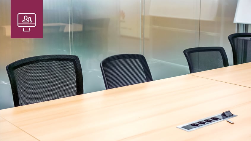 empty conference table