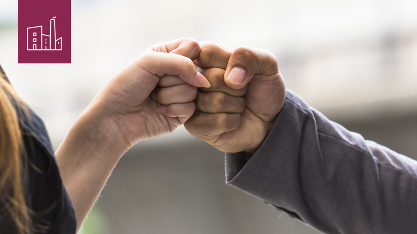 business fist bump