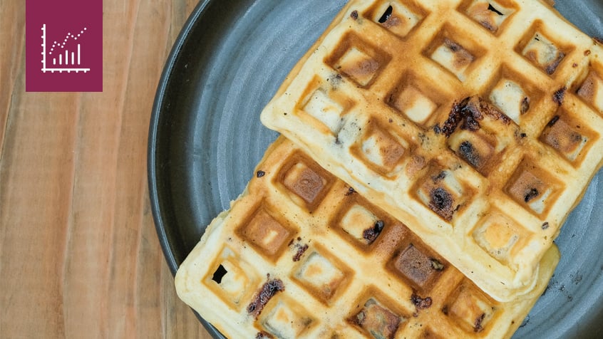 waffles with investment icon