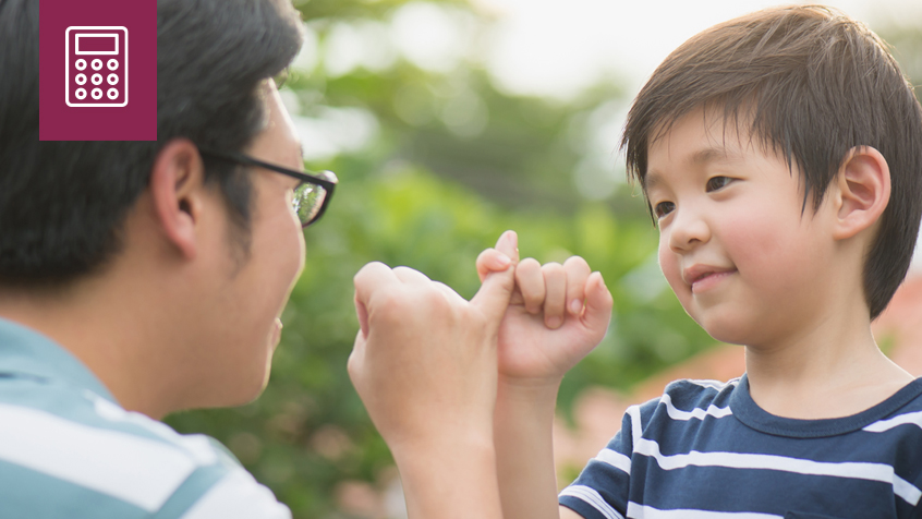 dad son pinky swear