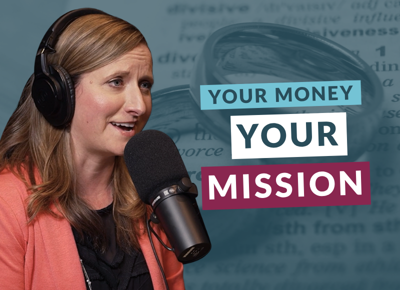 Anisa Dunn and the Your Money. Your Mission. Logo