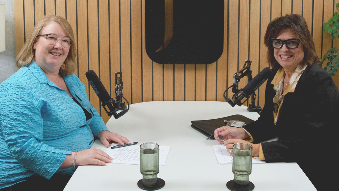 Jennifer Eastman in the Your Money. Your Mission. studio.