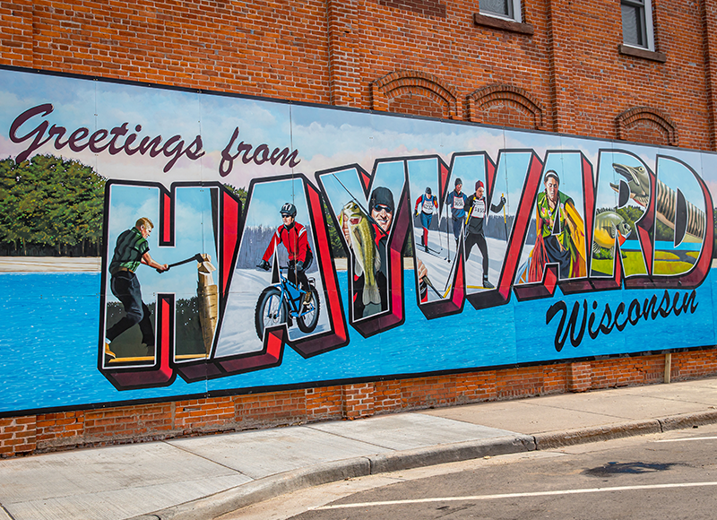 Hayward, Wisconsin mural.